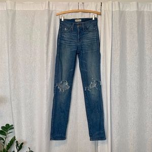 Madewell TALLER Straight Leg Jean with Distressing